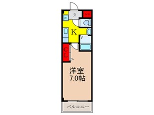 ハイツクロ－バ－２の物件間取画像